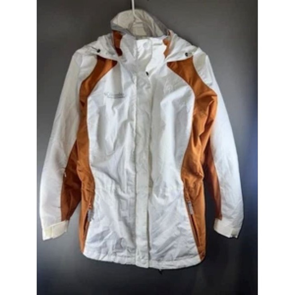 Columbia Women's Core Jacket Size Small White Orange